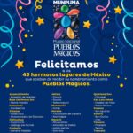 Muchas felicidades a los nuevos 45 Pueblos Mágicos de México