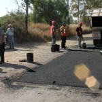 Supervisan Obras de Rehabilitación  de la Carretera Agostaderito-Tanque de los Jiménez