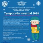 Emite Protección Civil de Calvillo recomendaciones para la Temporada Invernal 2018